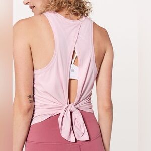 Lululemon All Tied Up Tank in Pink